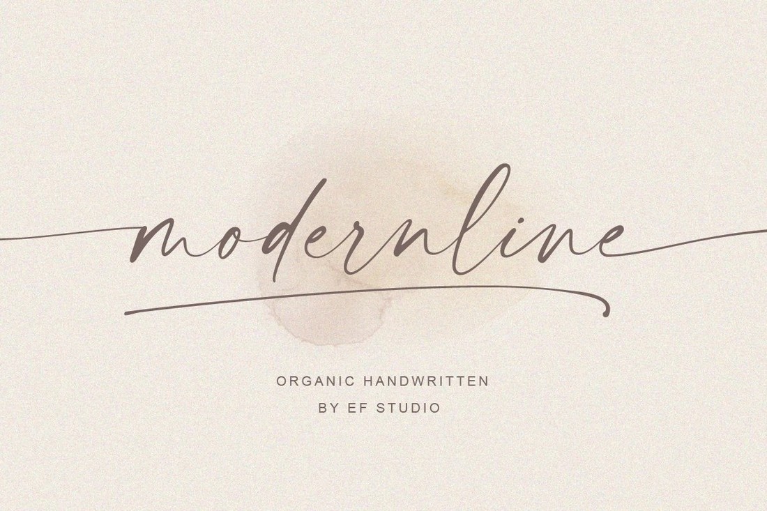 Modernline - Free Handwritten Swash Font