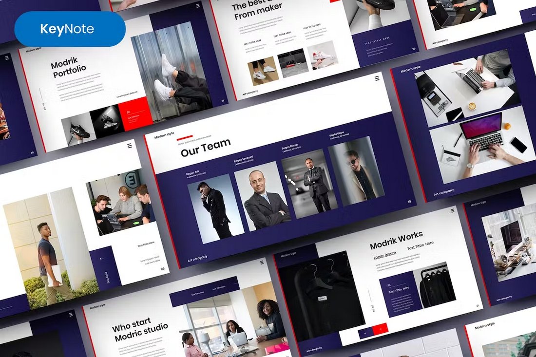 Modrik – Modern Business Keynote Template