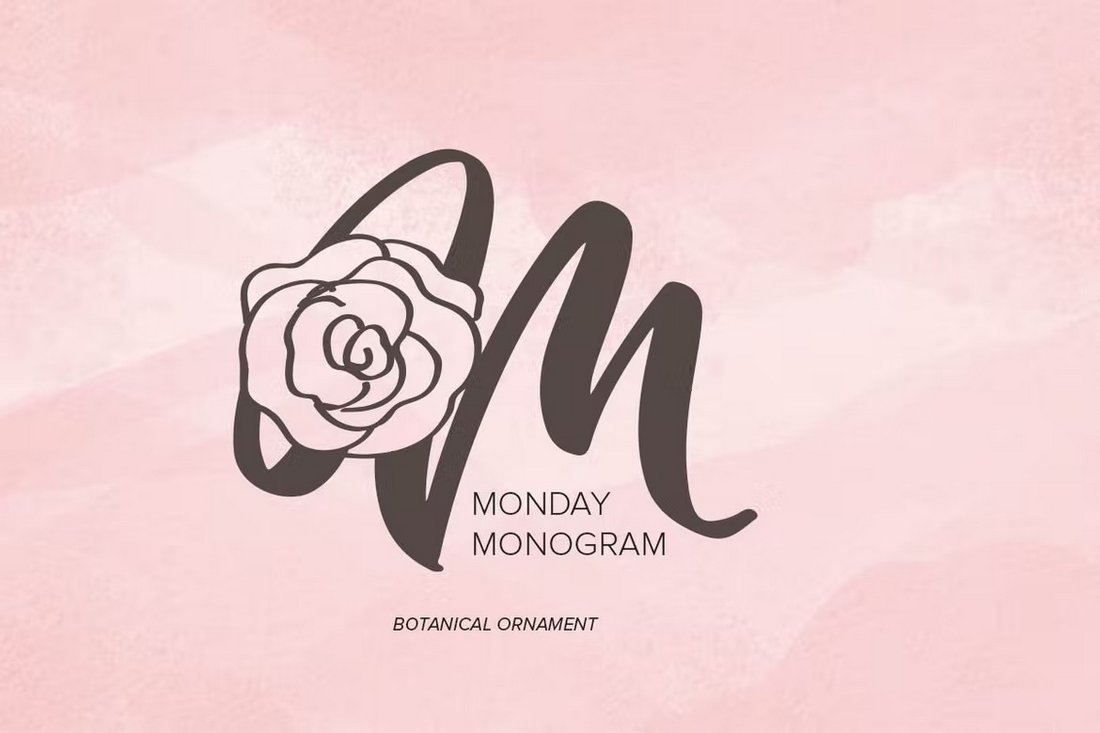 Monday - Elegant Monogram Font