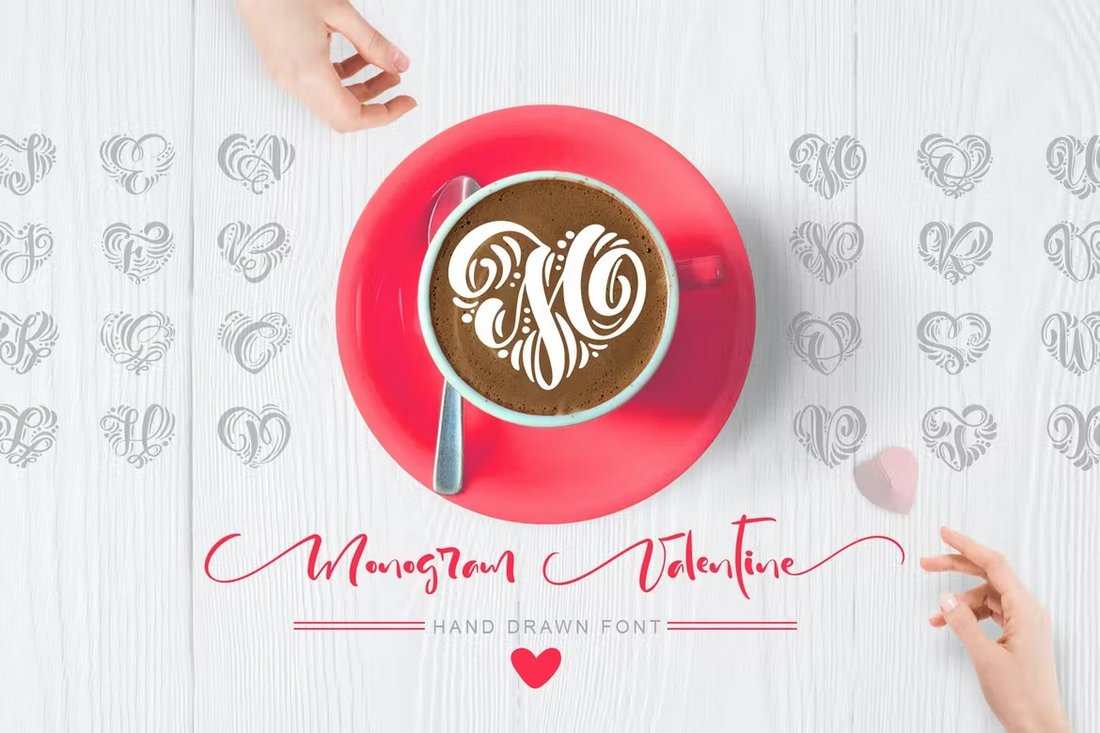 Monogram Valentine - Hand-Drawn Font