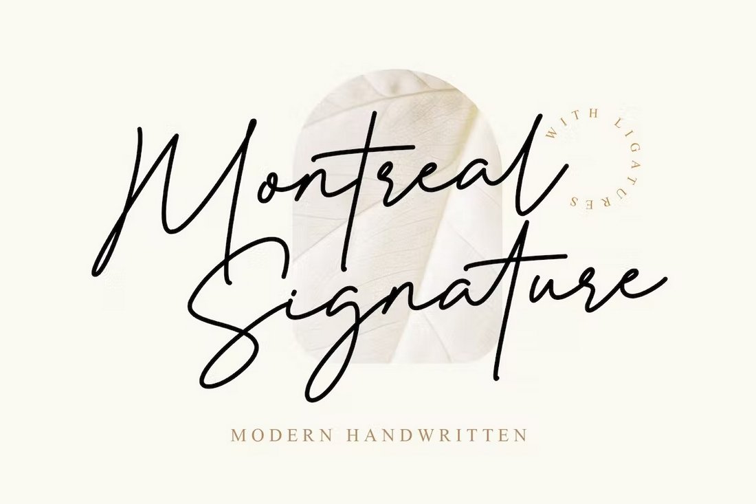 Montreal Signature - Modern Handwritten Font