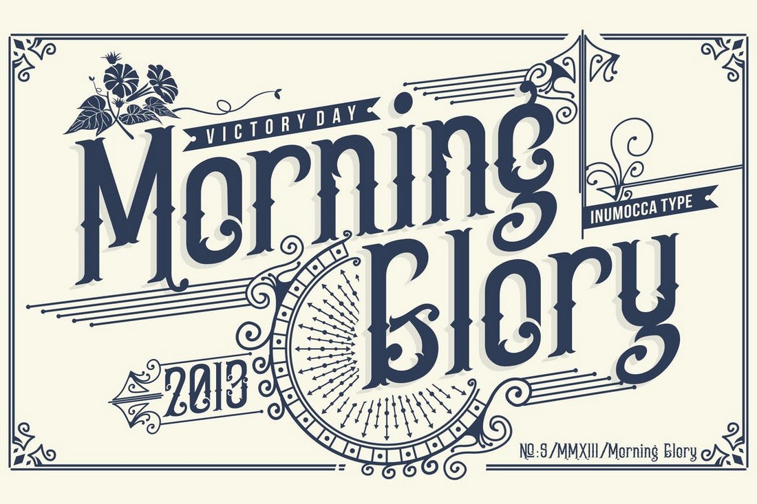 Morning Glory - Victorian Era Vintage Font