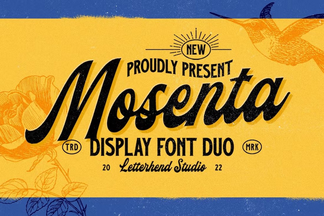 Mosenta - Retro Baseball Font