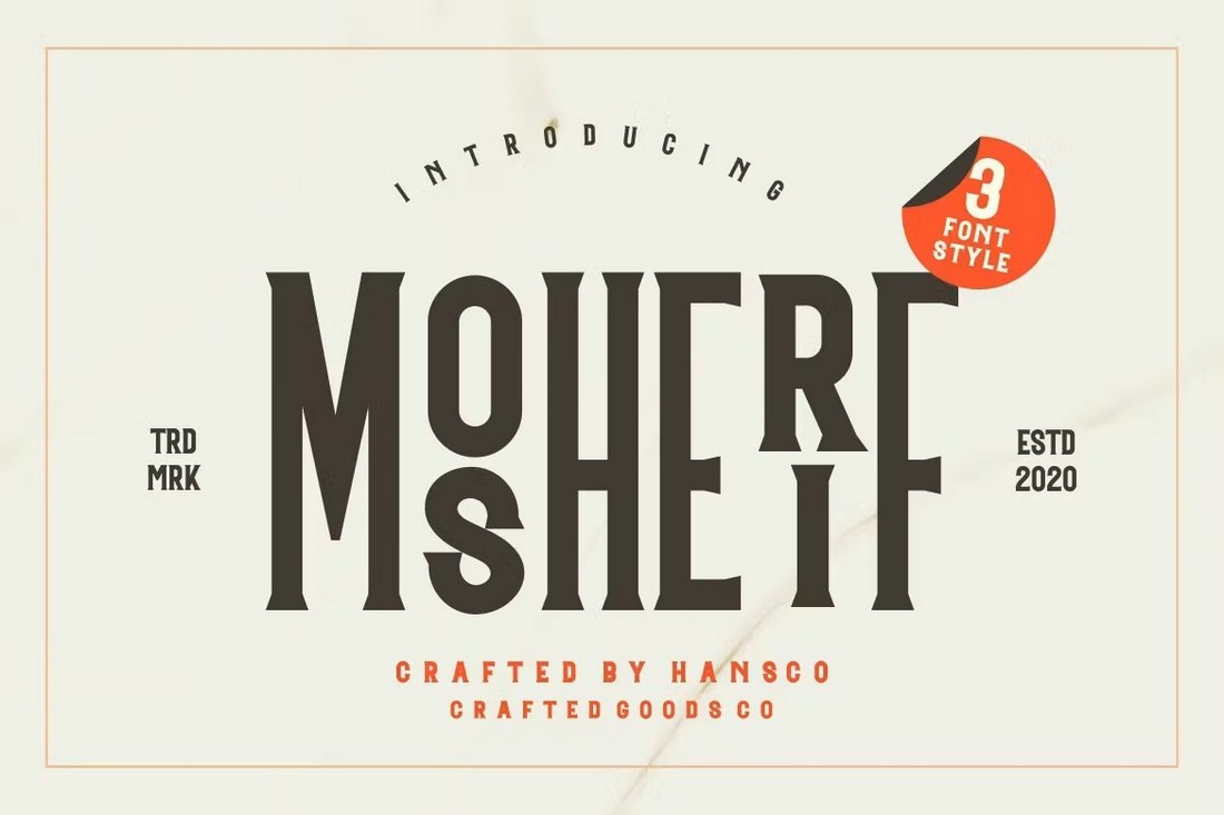 Mosherif - Vintage Condensed Font