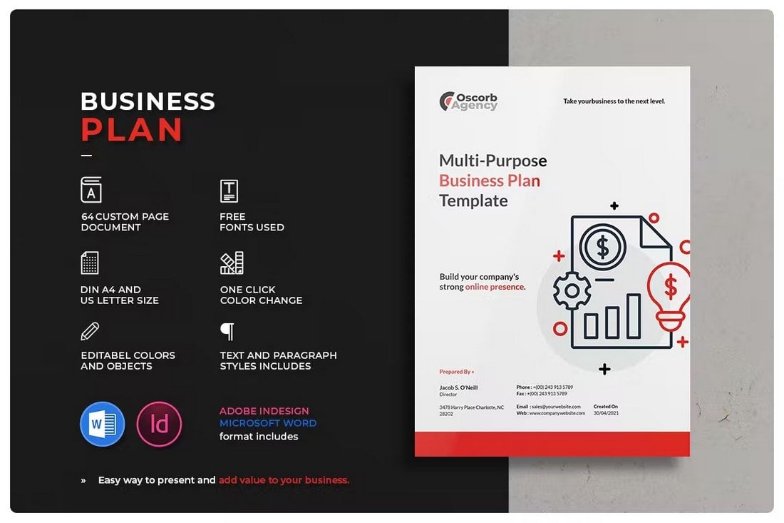 Multipurpose Business Plan Template Word & InDesign