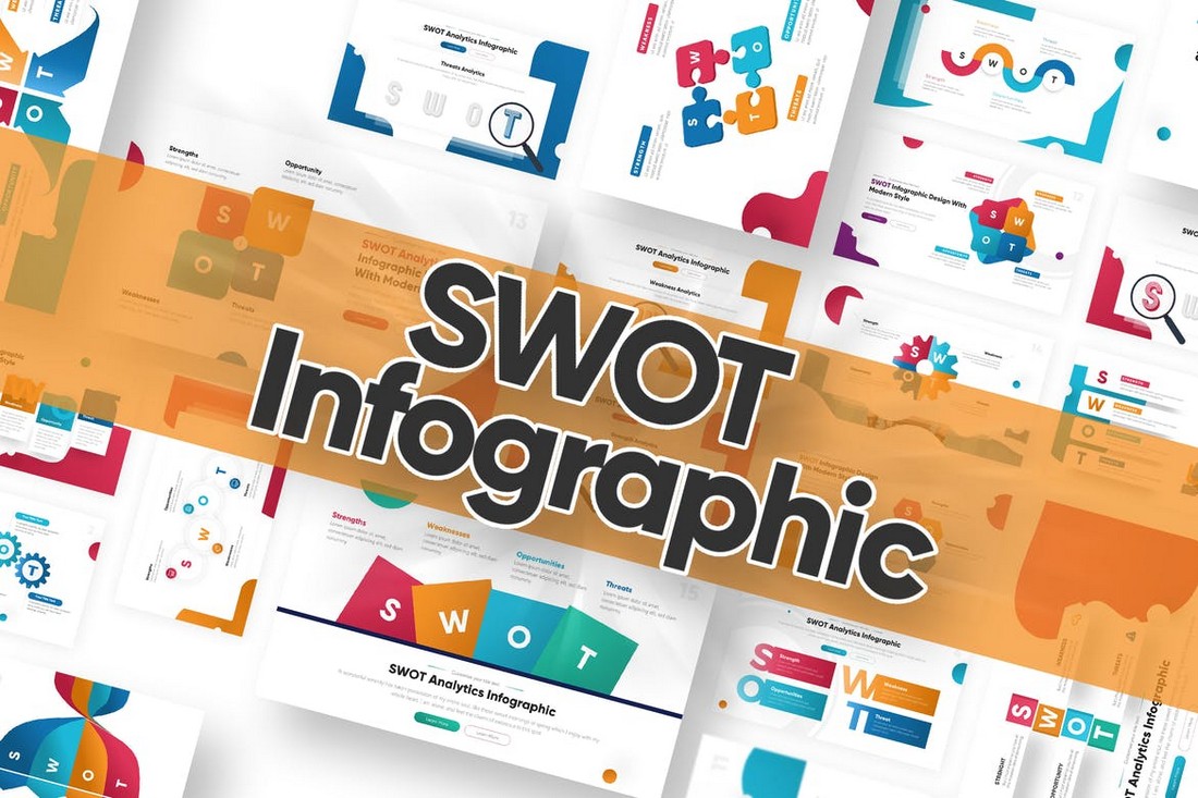 Multipurpose SWOT Powerpoint Template