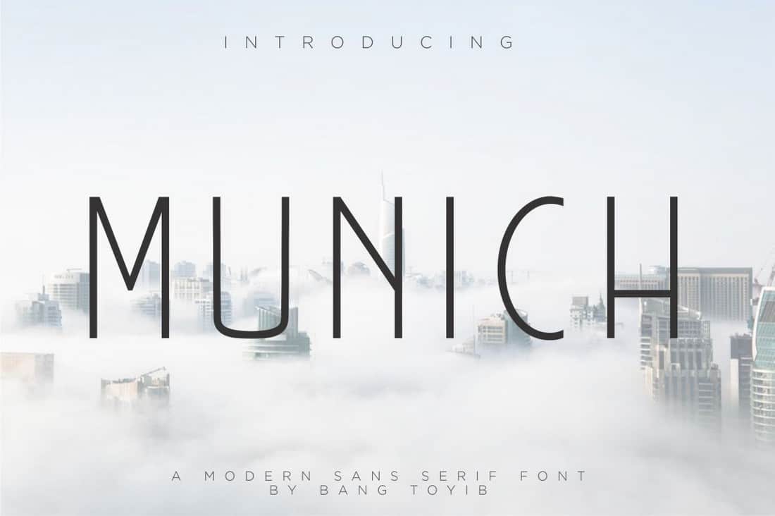 Munich - Free Narrow Sans Serif Font