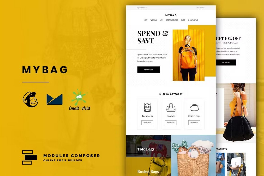 MyBag - Ecommerce MailChimp Email Template