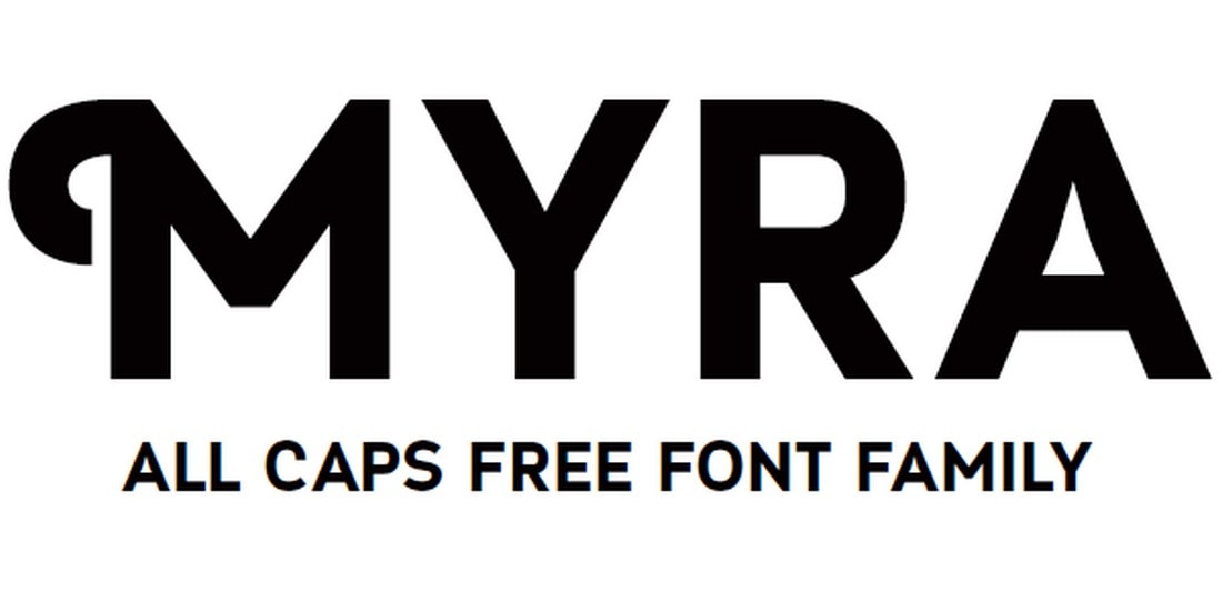 Myra - Free All-Caps Poster Font