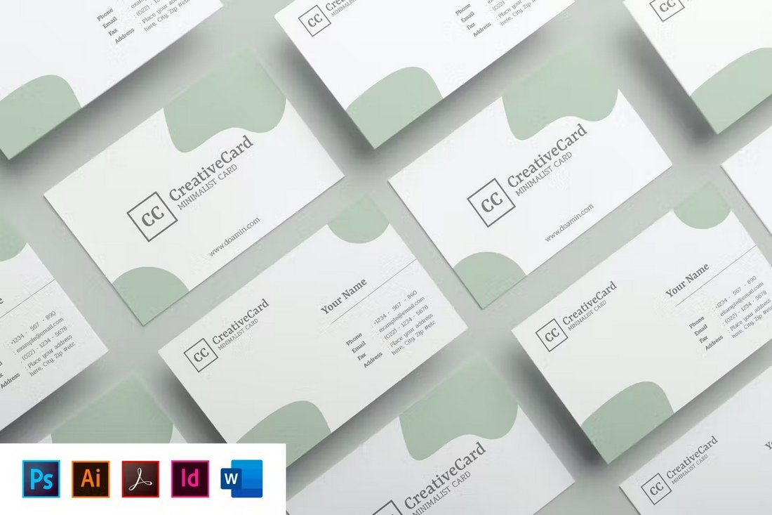 Mytemp - Creative Business Card Template for Word