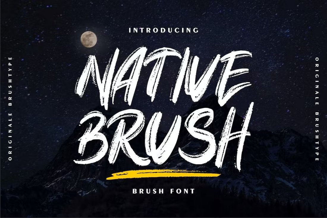 Native Brush - Bold Brush Font