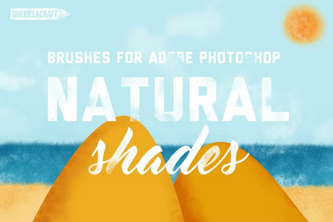 Natural Shades Texture Brushes for Photoshop