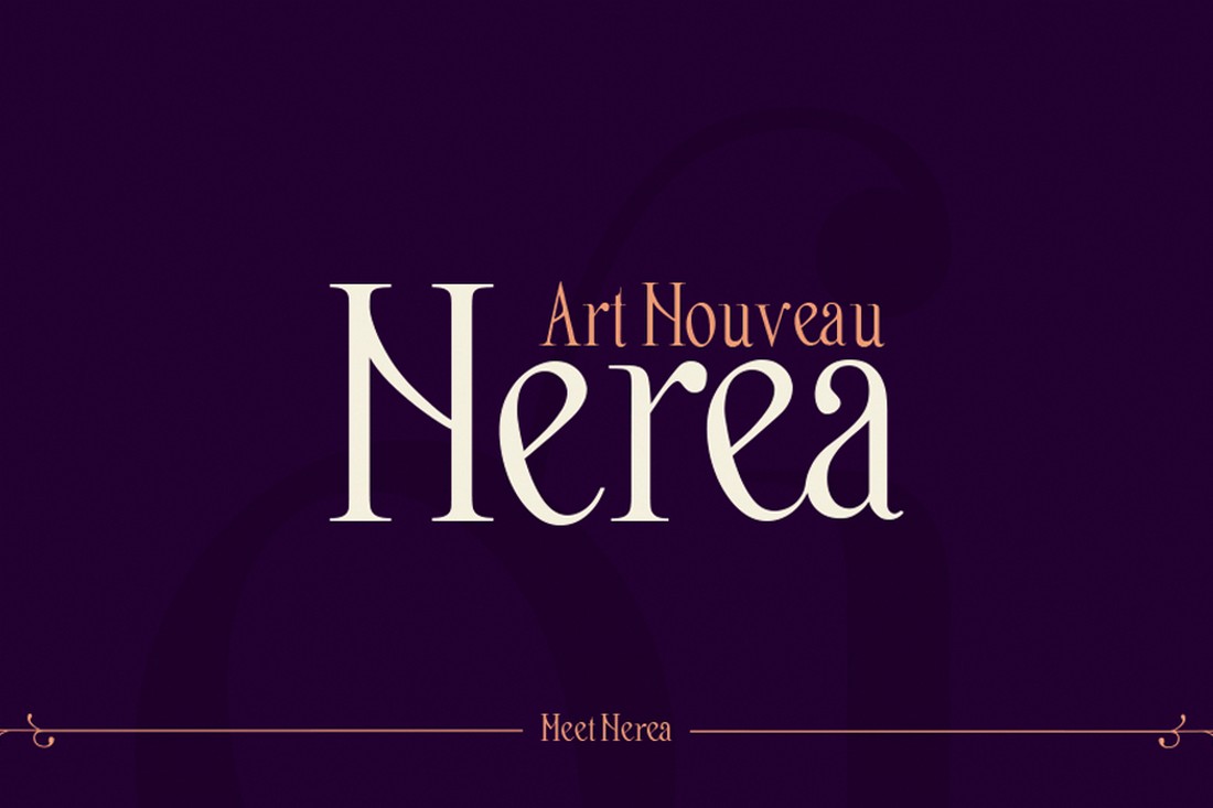 Nerea - Free Art Nouveau Font