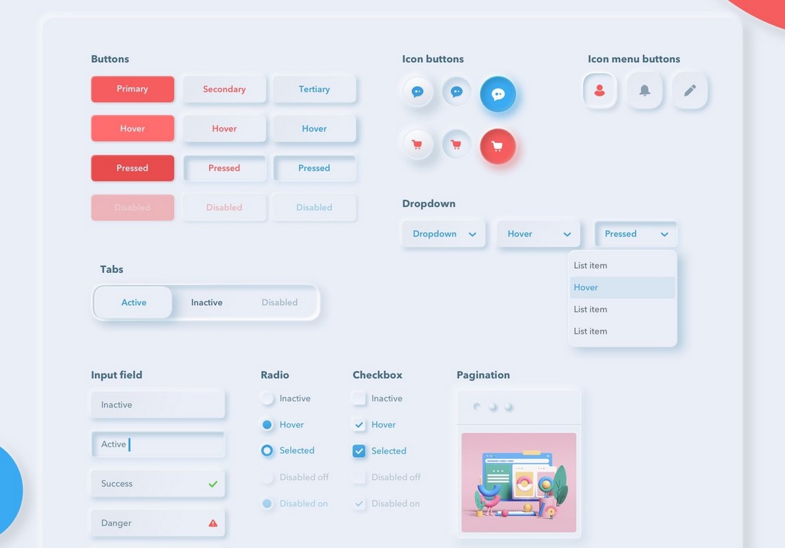 Neumorphic style guide