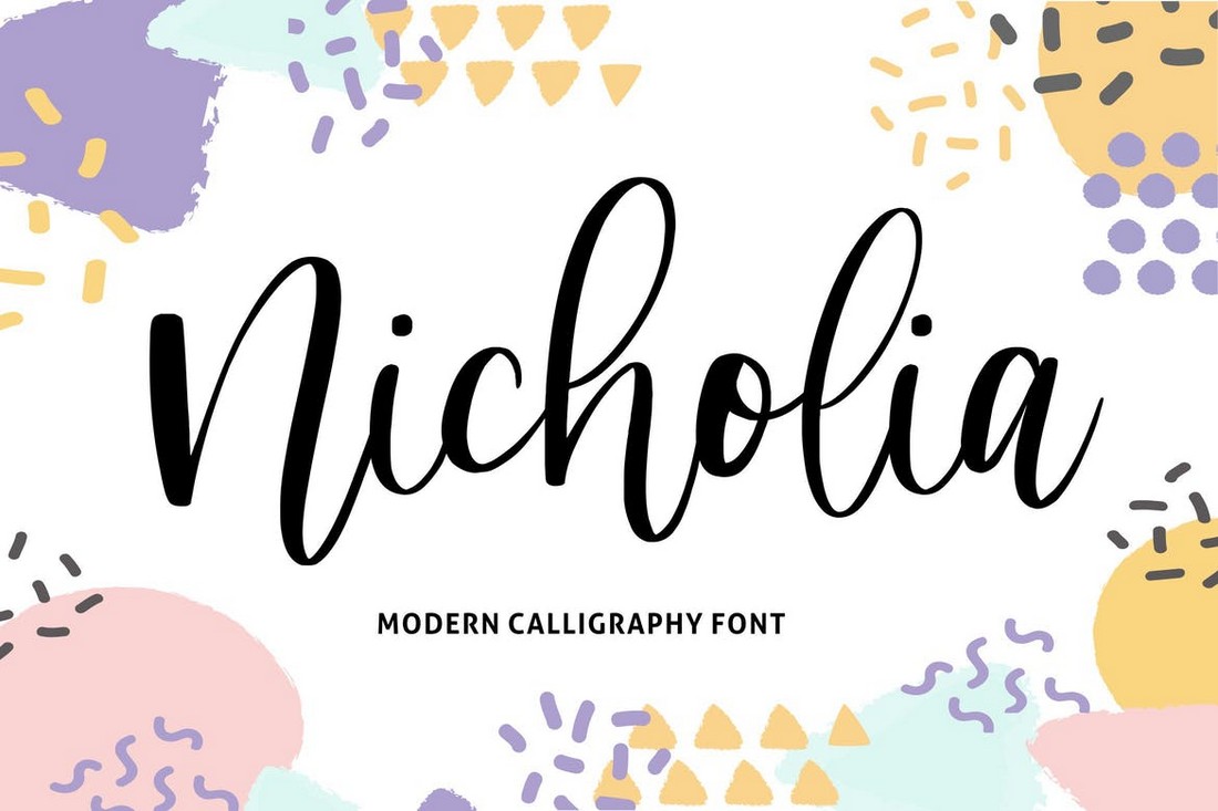 Nicholia - Modern Wedding Calligraphy Font