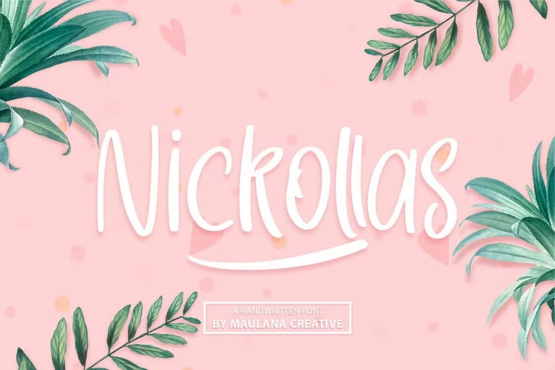 Nickollas - Handwritten Swash Font