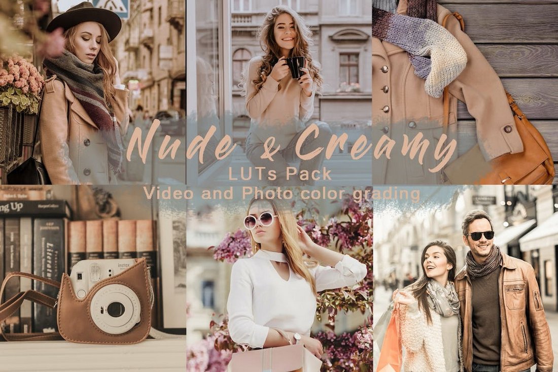 Nude & Creamy Colors LUTs for Photoshop