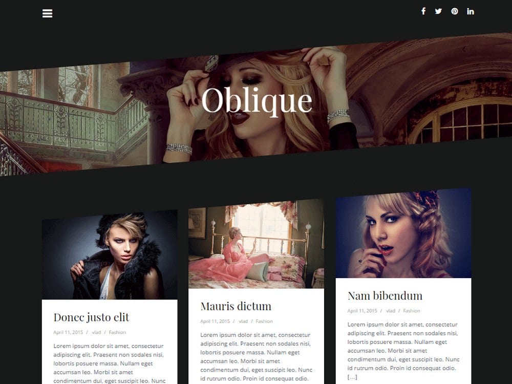 Oblique-free-wordpress-theme