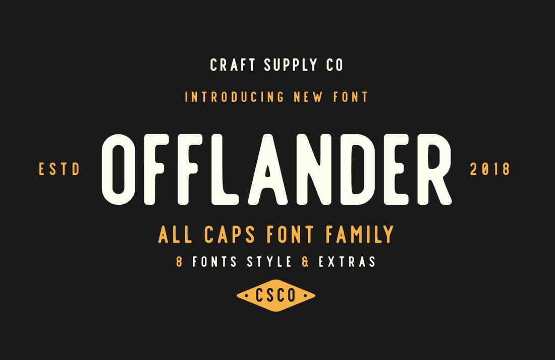 Offlander - Free Vintage Font