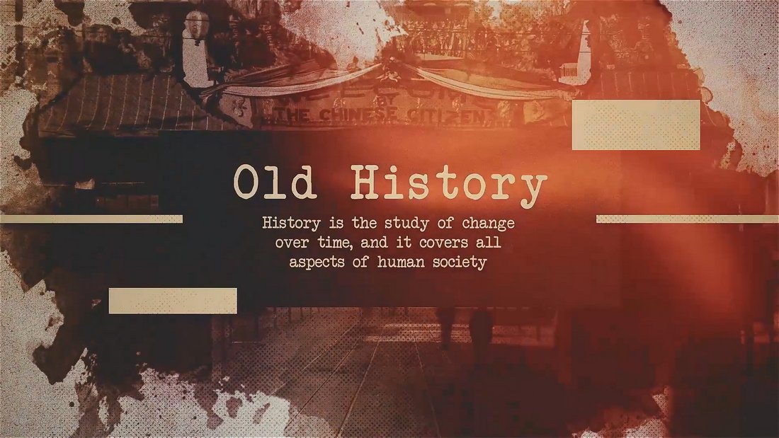 Old History Project Slideshow for Premiere Pro