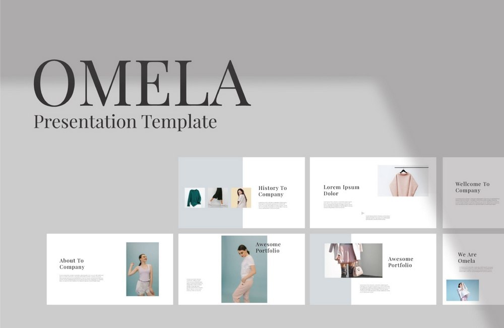 Omela - Free Clean Keynote Template