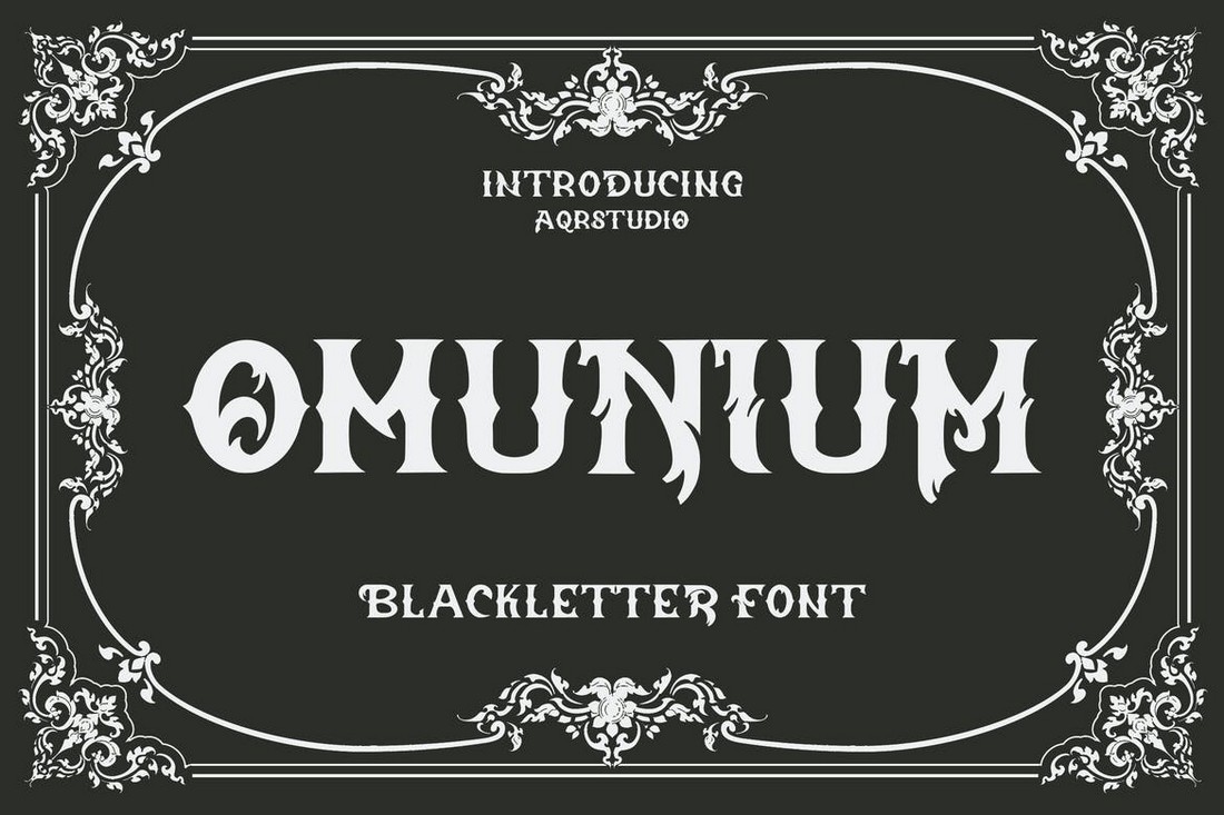 Omunium - Metal Band Blackletter Font