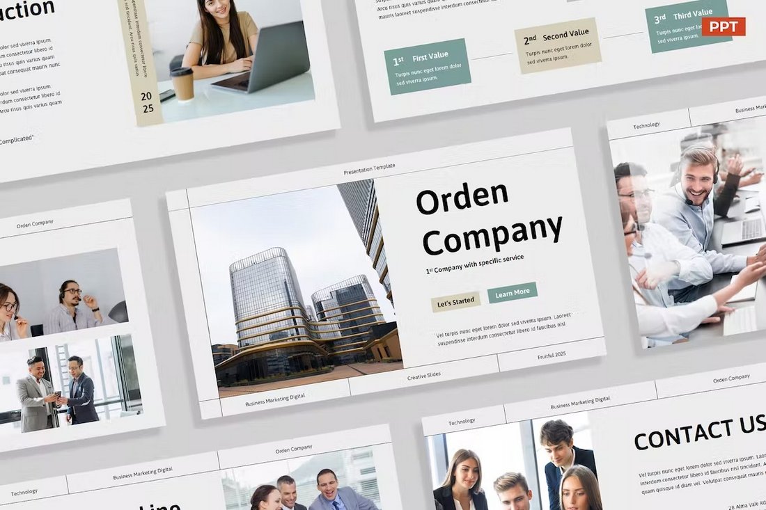 Orden Minimal Business Presentation Template