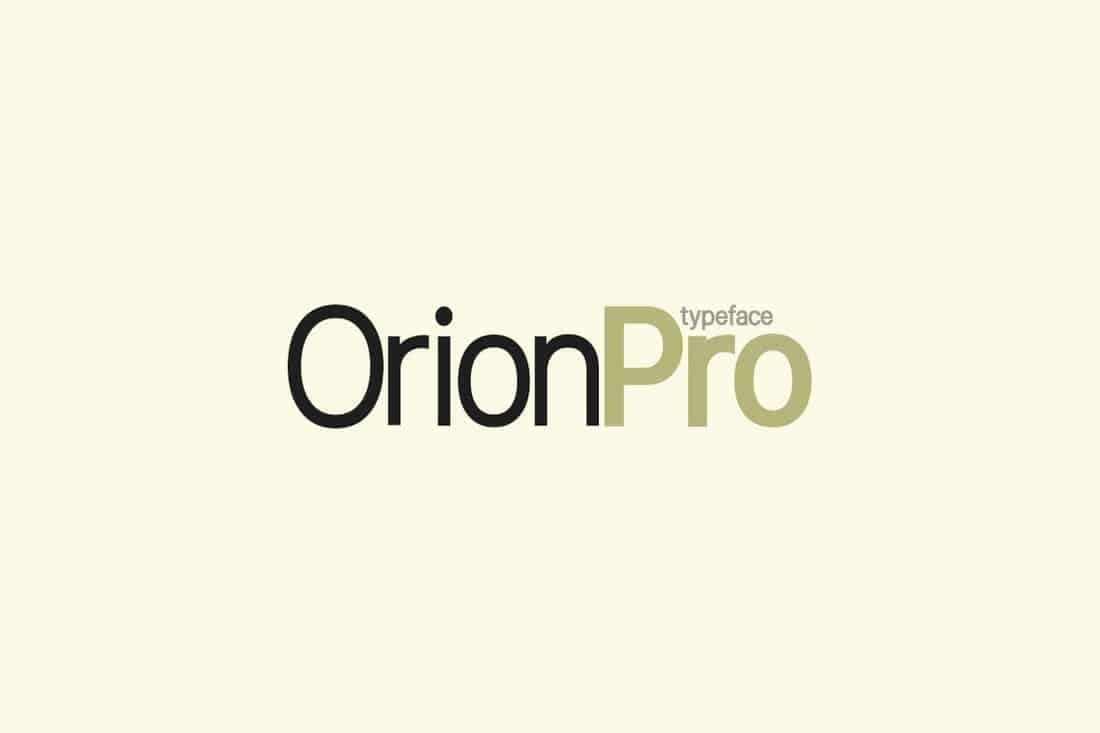 Orion Pro - Modern Condensed Font