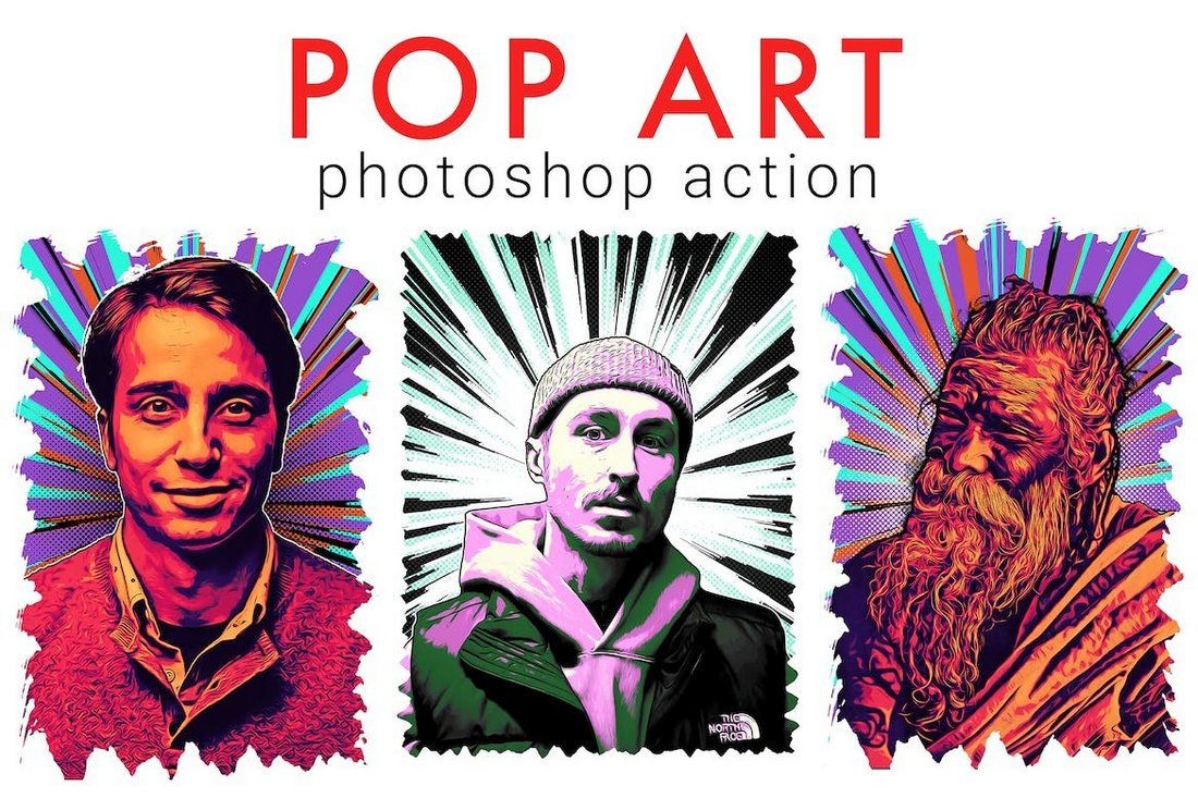 POP ART Cartoon Photoshop Action