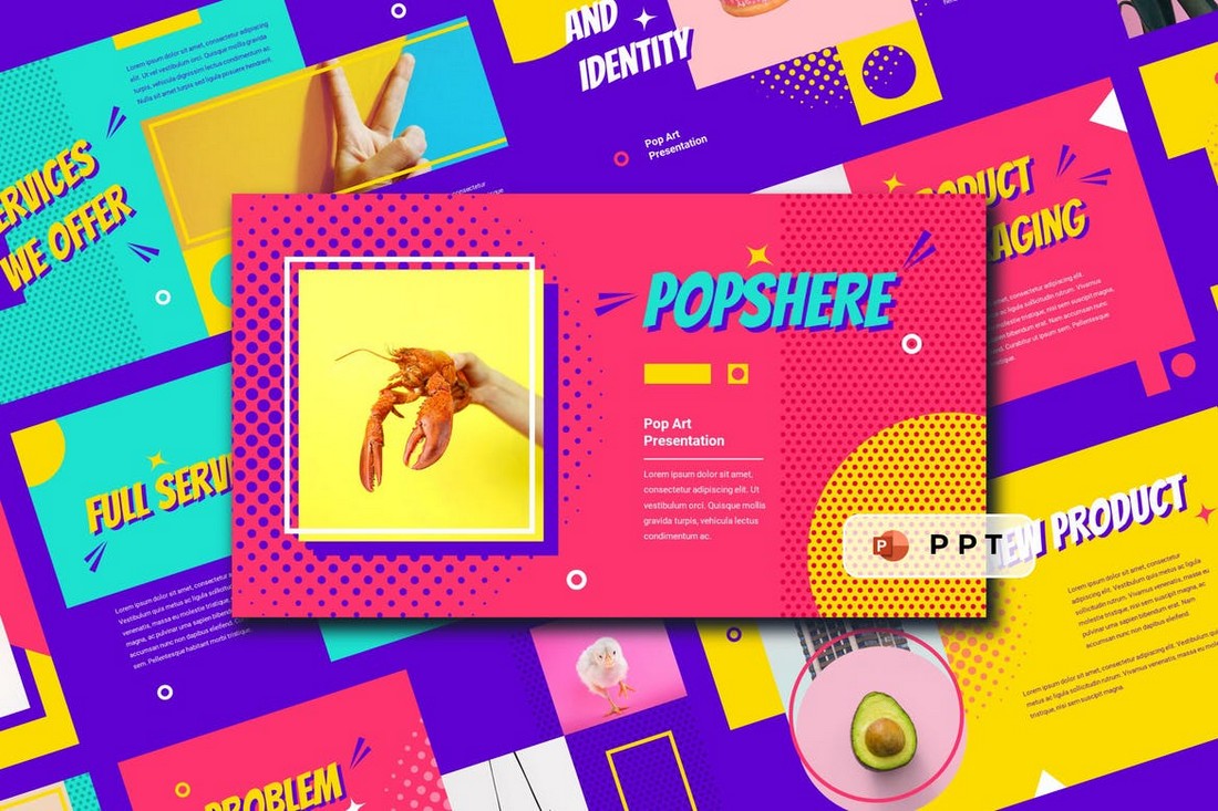 POPSPHERE - Pop Art Powerpoint Template