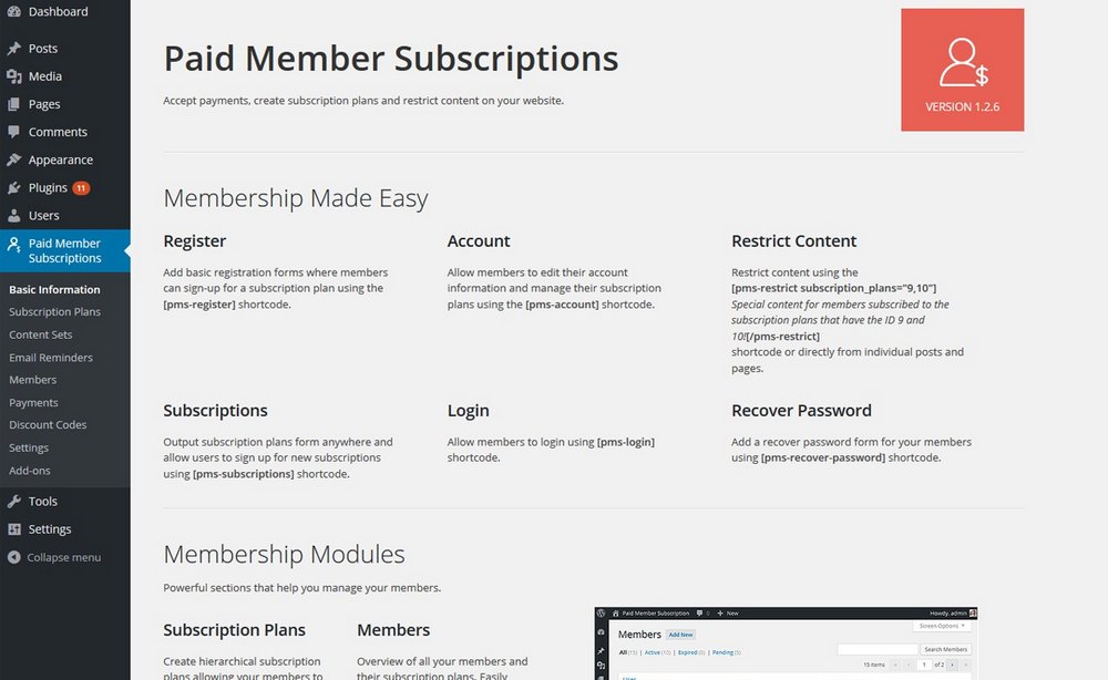 Paid Member Subscriptions 2