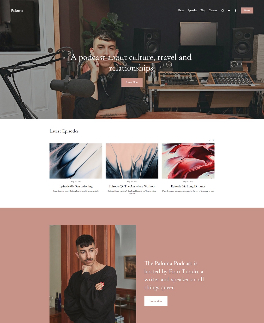 Paloma squarespace template