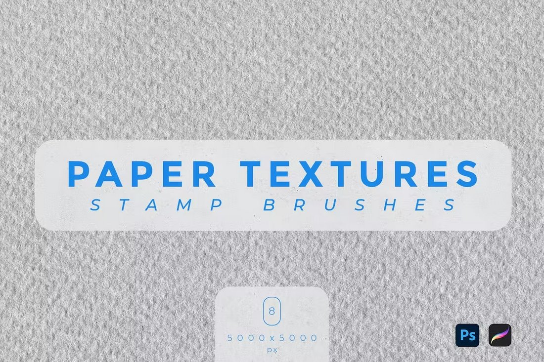 Paper Textures Stamp Brushes for Photoshop