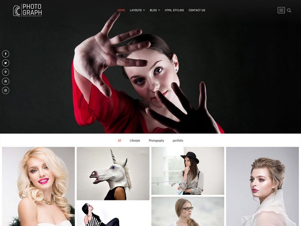 Photograph - Free WordPress Photography Theme