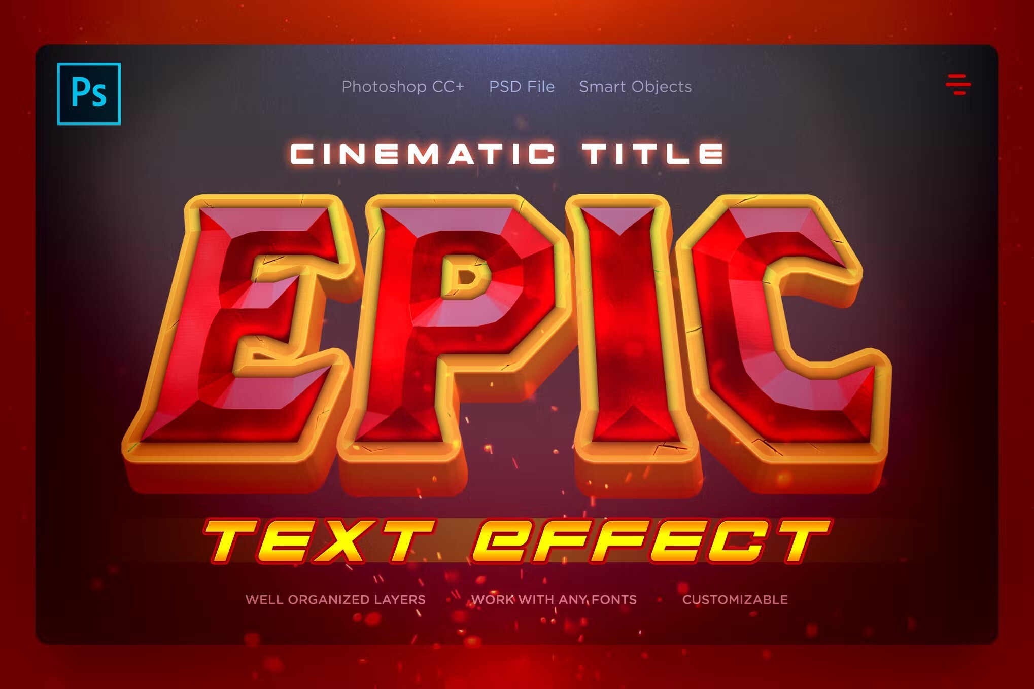 Photoshop text action