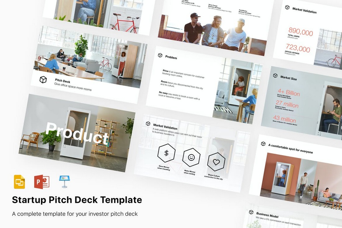 Pitch Deck Presentation Template for Startup