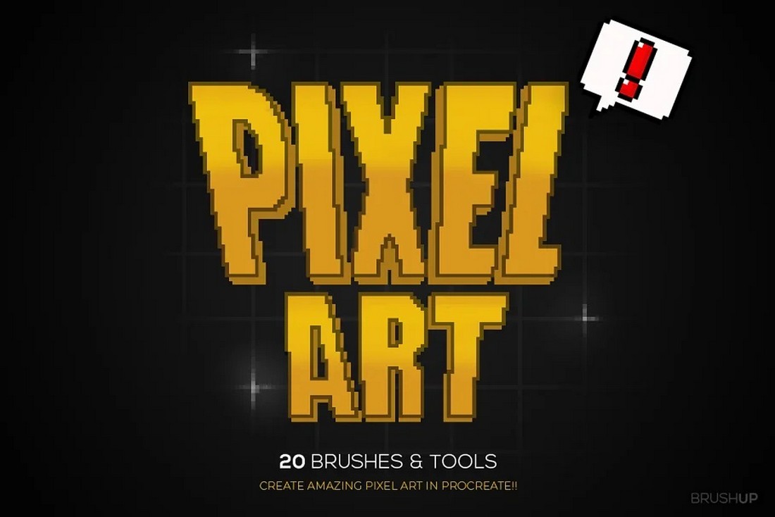 Pixel Art Brushes for Procreate