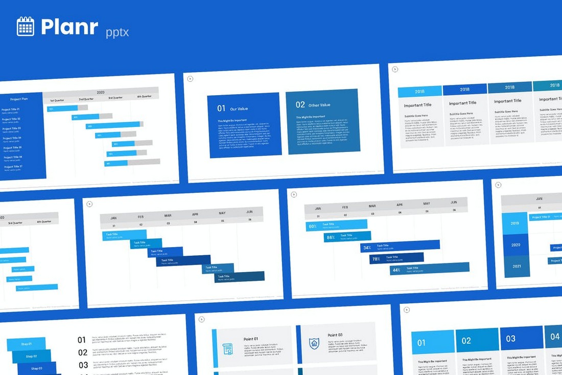 Planr - Business Plan Workflow Powerpoint Template