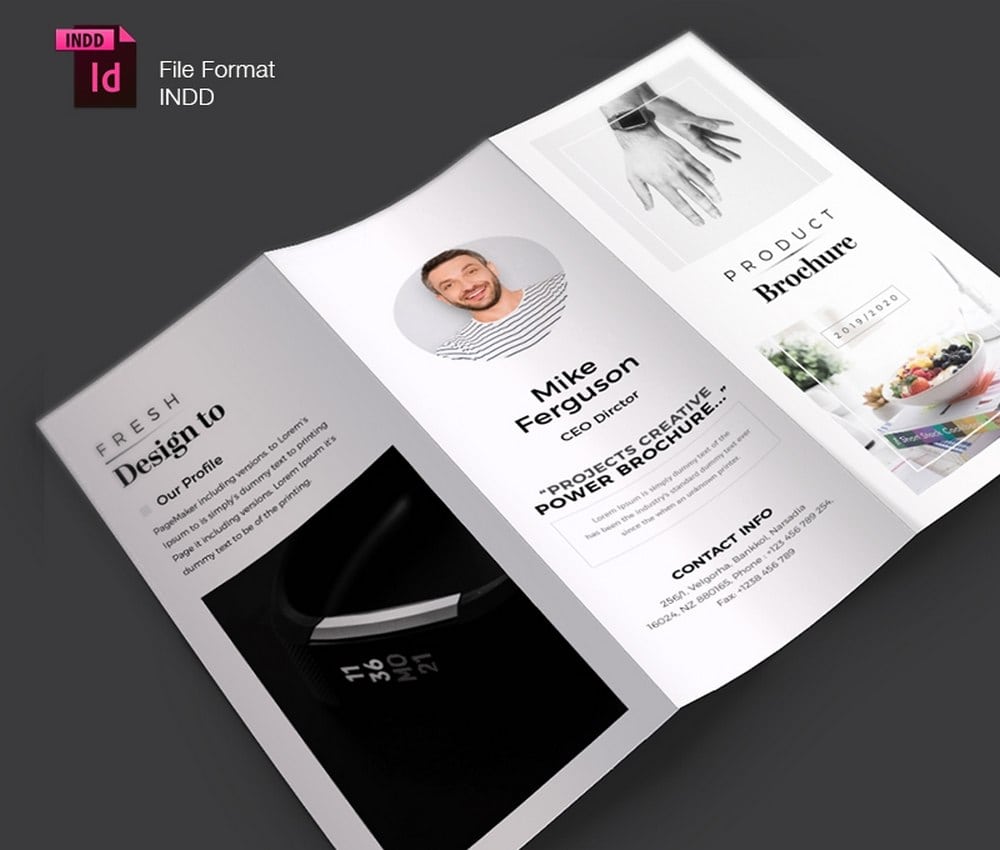 Product Brochure Trifold Template