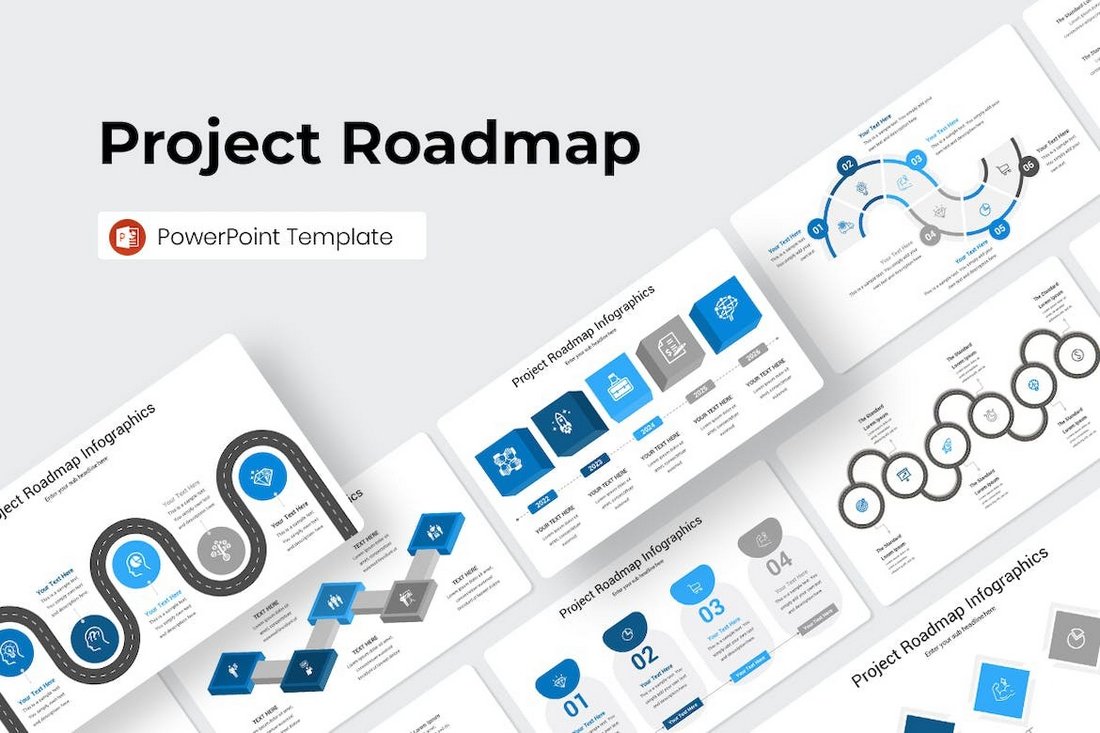 Project Roadmap PowerPoint Template