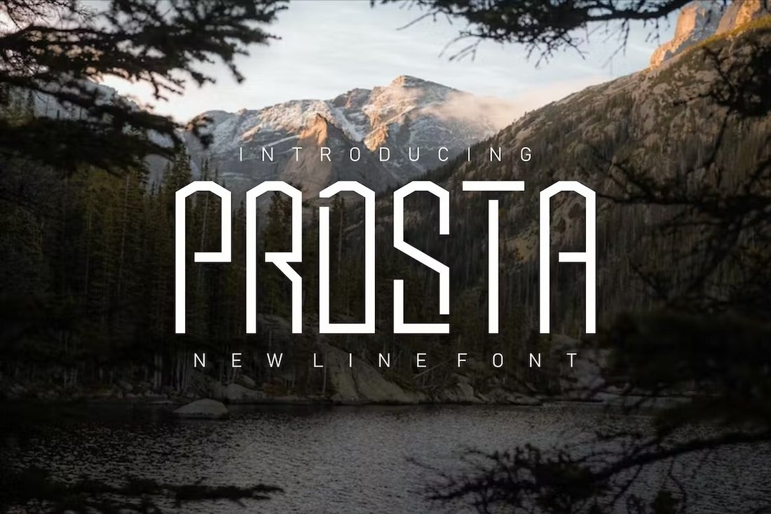 Prosta - Modern Condensed font