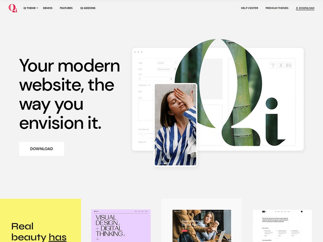 Qi - Free Multipurpose Minimal WordPress Theme