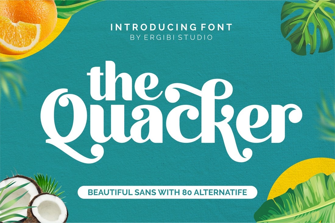 Quacker - Free Sans Serif Poster Font