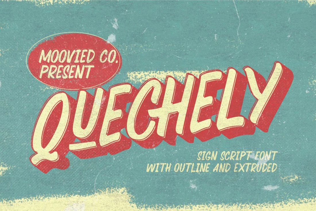 Quechely - Free Retro Font