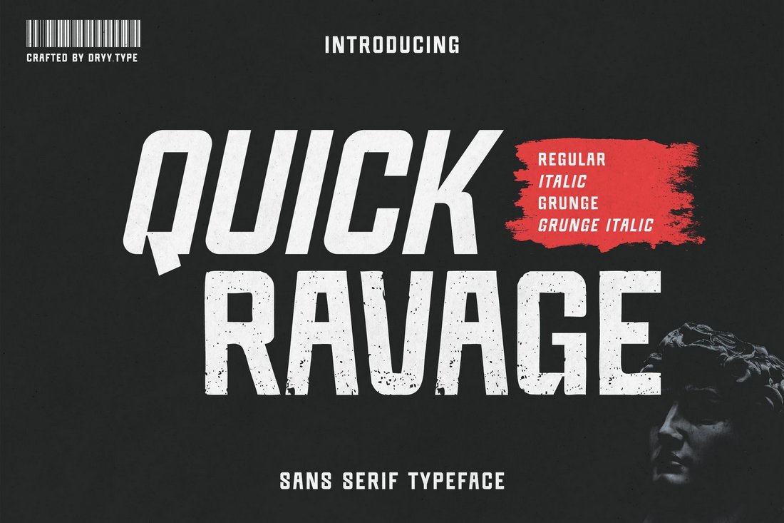 Quick Ravage - Free Font for Banners & Posters