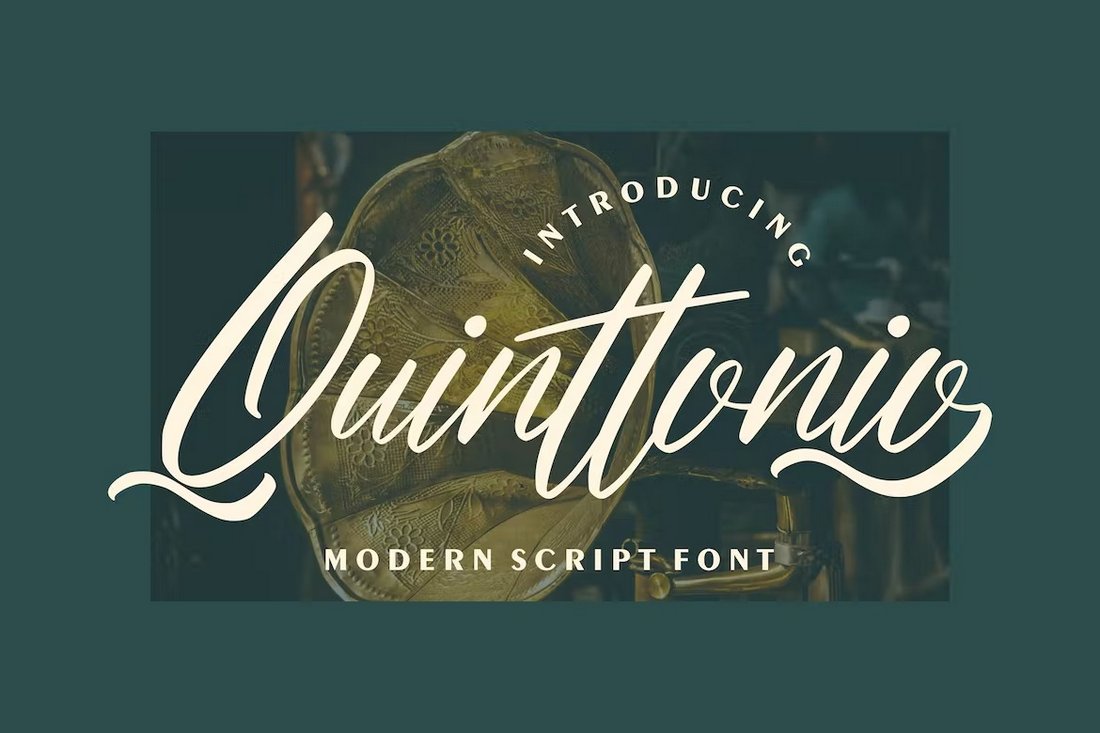 Quinttonio - Modern Script Font