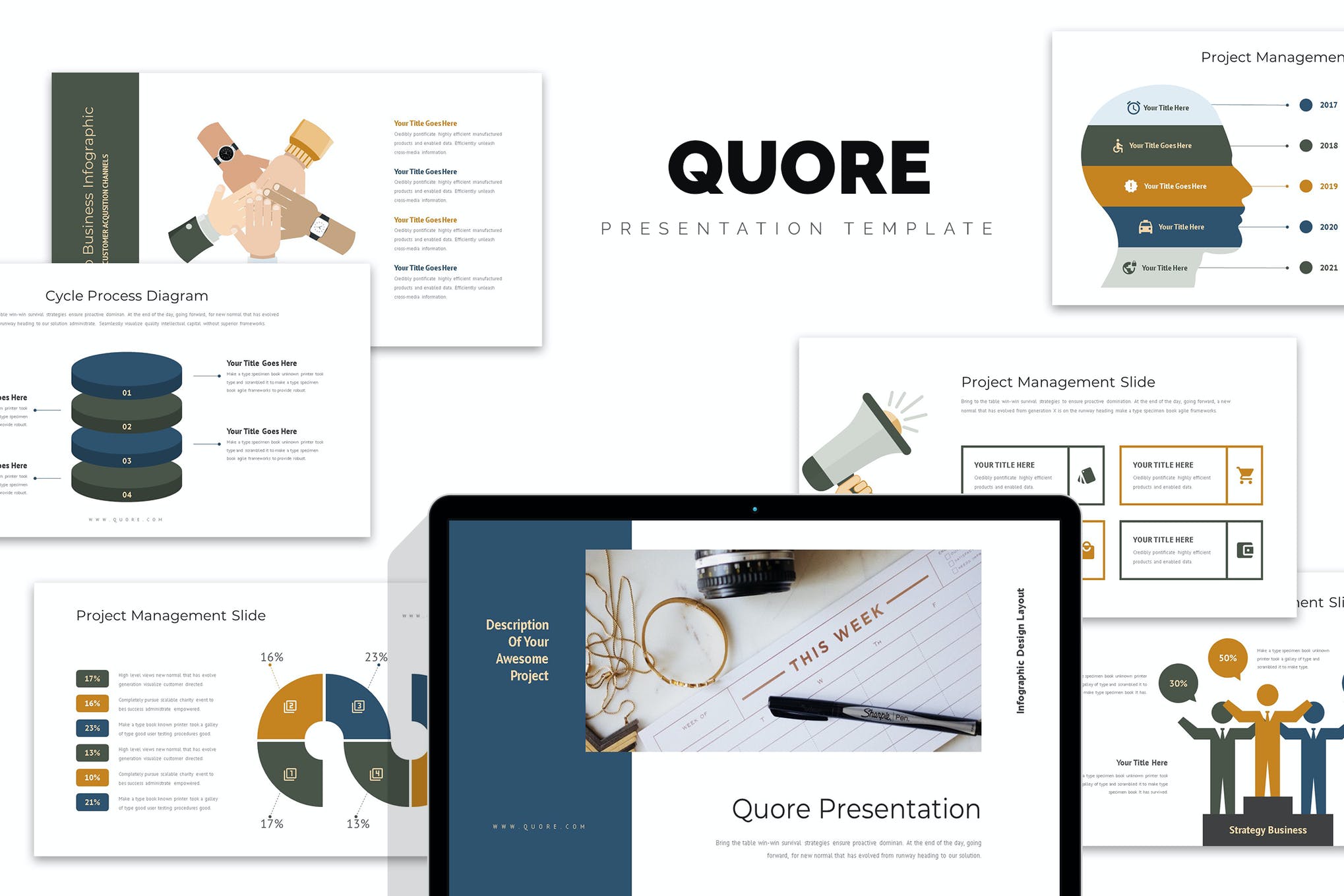 Quore - Vector Infographic Business Powerpoint