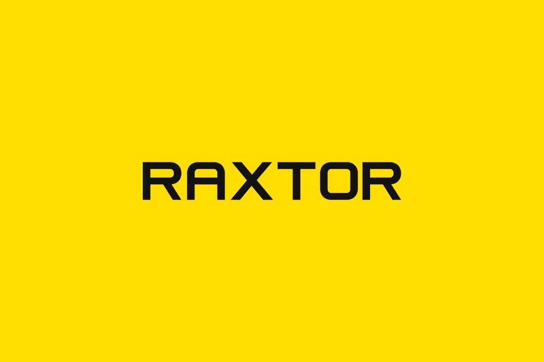 RAXTOR - Bold Font for Business Logos