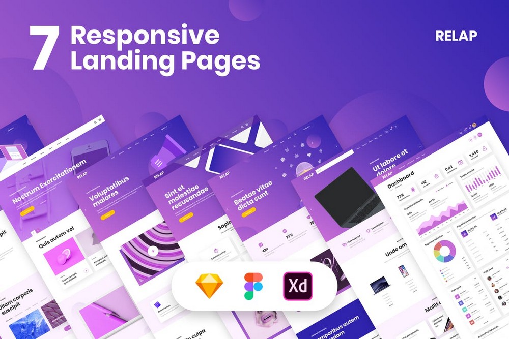 RELAP - Landing Pages Figma Templates