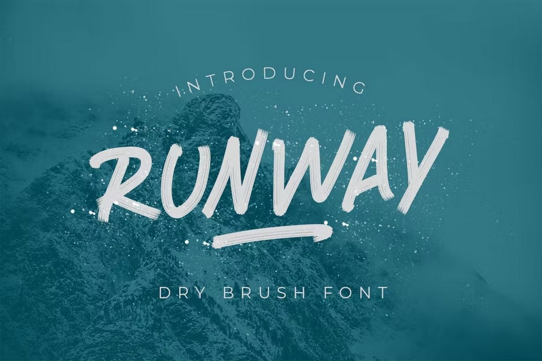 RUNWAY - Paint Brush Font